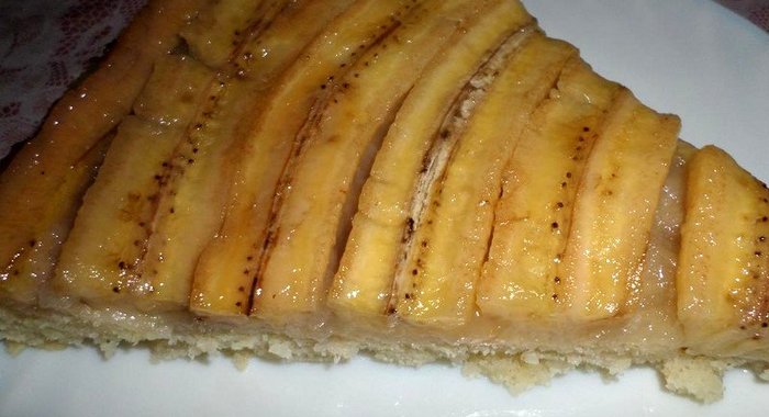 Банановый пирог постный