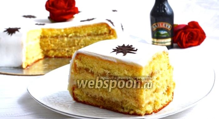 Бисквитный торт «Бейлис»