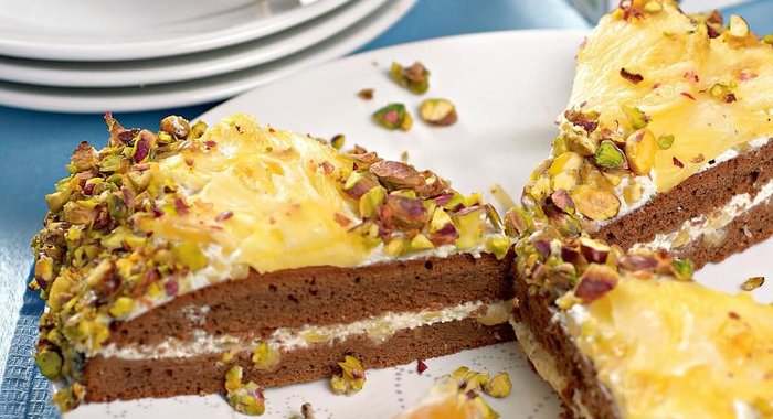 Ананасовый торт Подсолнух