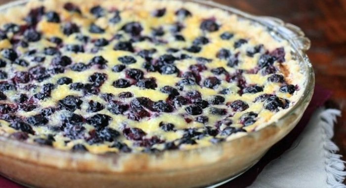 Финский черничный пирог