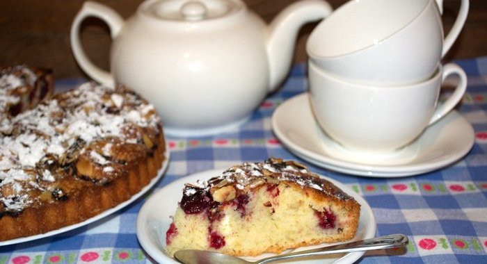 Вишневый пирог из замороженной вишни