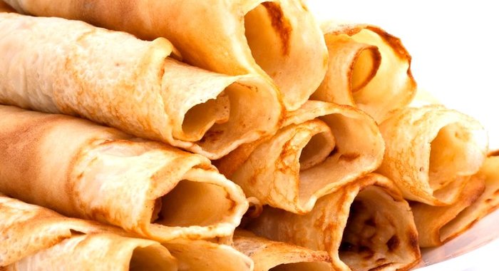 Блины с форелью