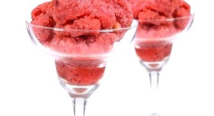 Арбузный шербет с соком лайма