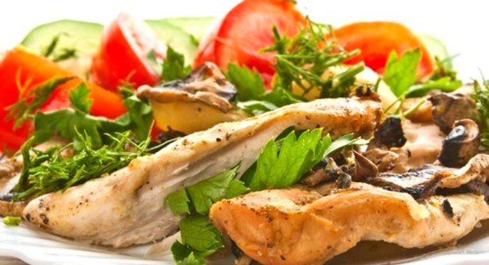 Жареная курица с грибами по‑тайски