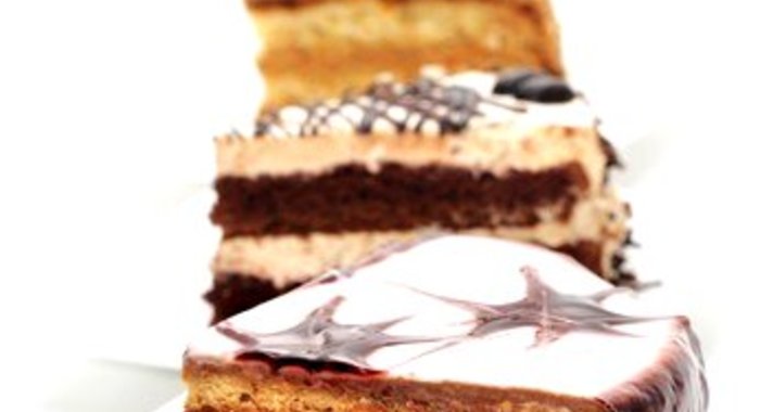 Двухцветный торт из сметаны