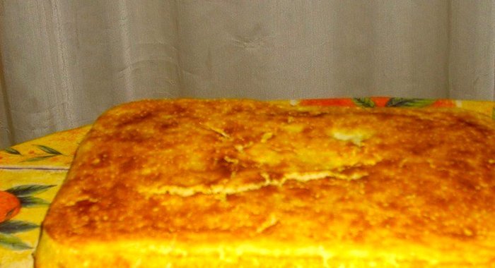 Банановый пирог с грушами