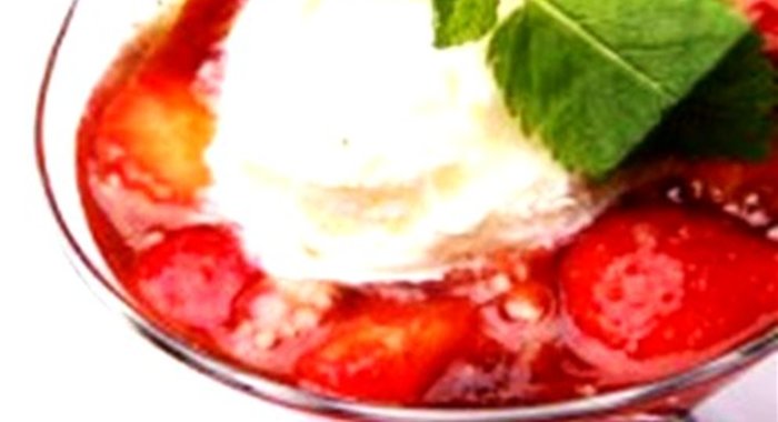 Ягодное фламбе