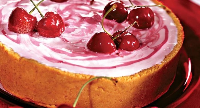 Торт-мороженое с черешней