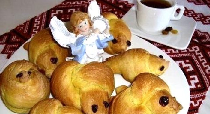 Постные булочки Жаворонки