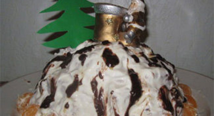 Сметанный торт Новогодний