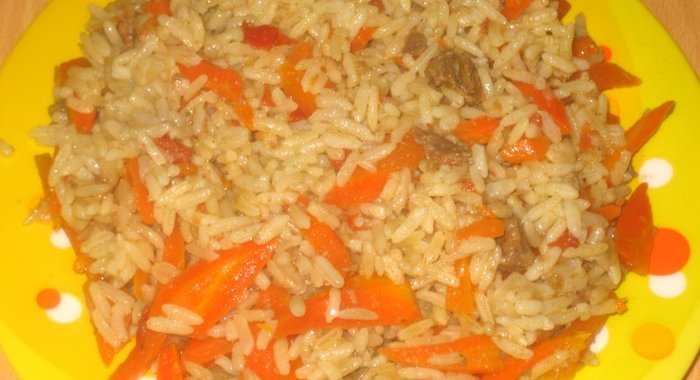 Плов из говядины в мультиварке