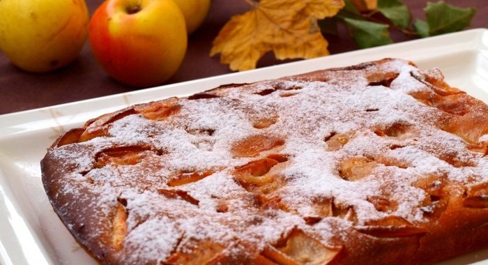 Яблочный пирог на кефире