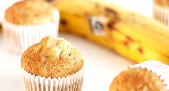 Капкейки с бананом