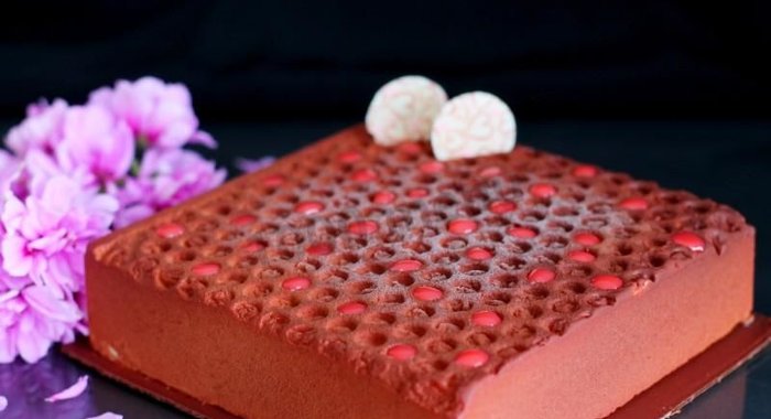 Велюровый торт с облепиховым мармеладом