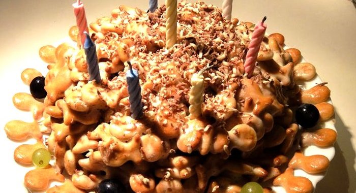 Торт из печенья Рыбки