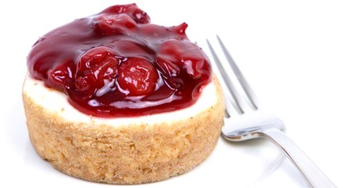 Быстрый вишневый чизкейк