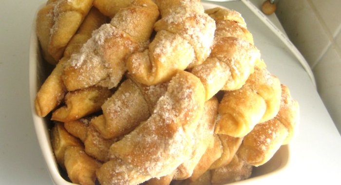 Рогалики из творожного теста