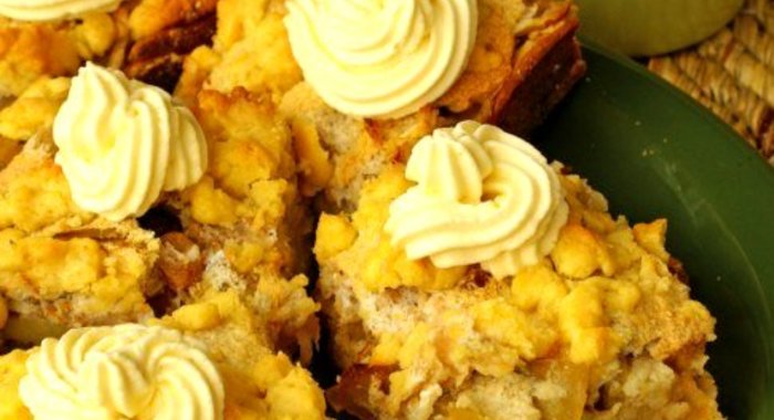 Яблочный пирог с грецкими орехами по‑провански