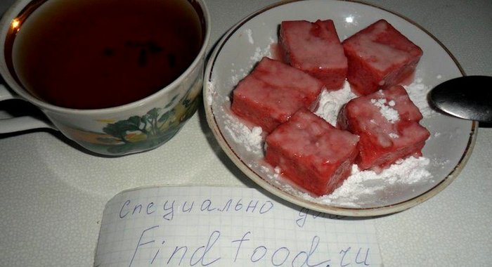 Клубничный рахат-лукум