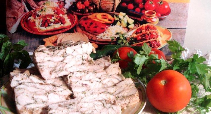 Куриное филе запеченное с желатином