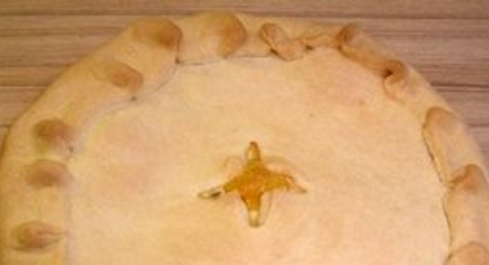 Курник из песочного теста