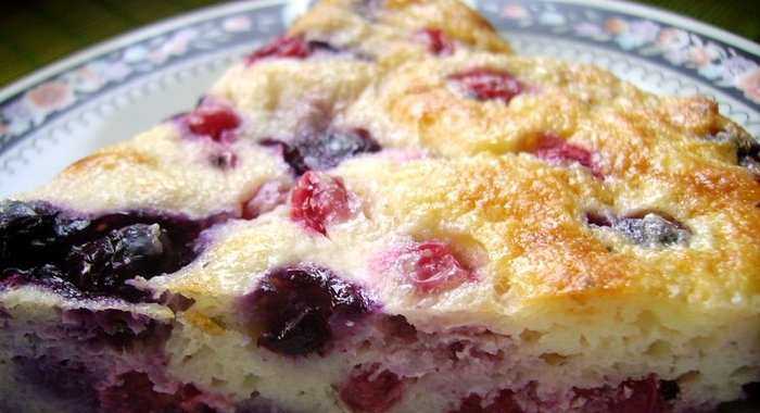 Диетический творожный пирог