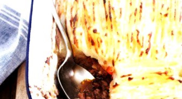 Картофельный пирог с курицей и сыром