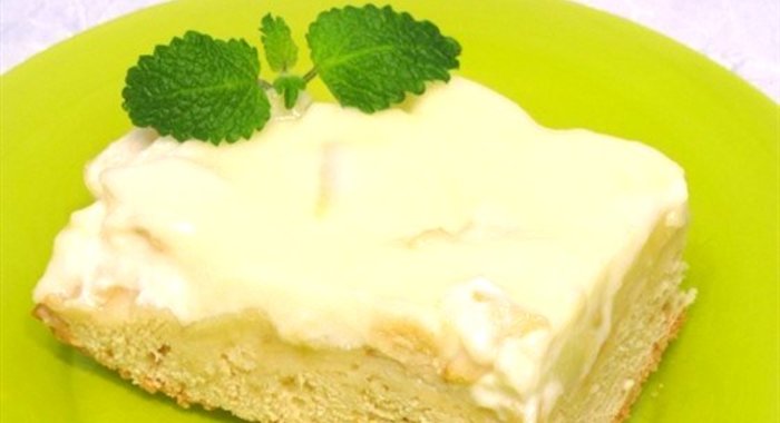 Яблочный пирог с кремом