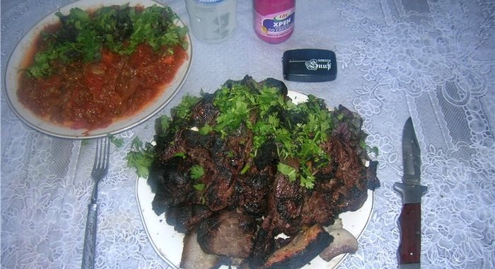 Шашлык из косули