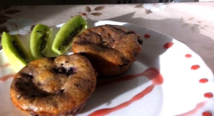 Черничные маффины