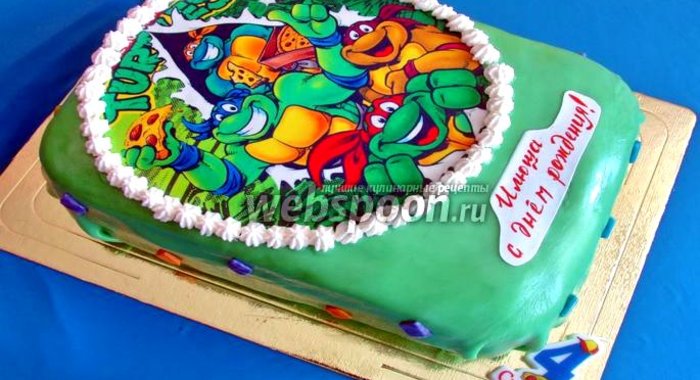Торт «Черепашки ниндзя»