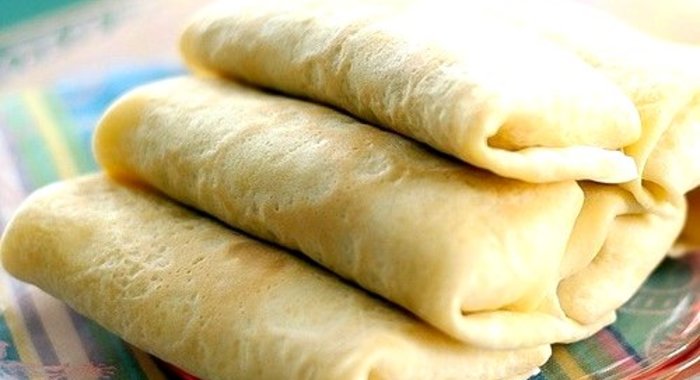 Блинчики с творогом на кислом молоке