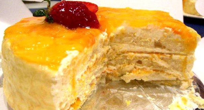 Торт с манго