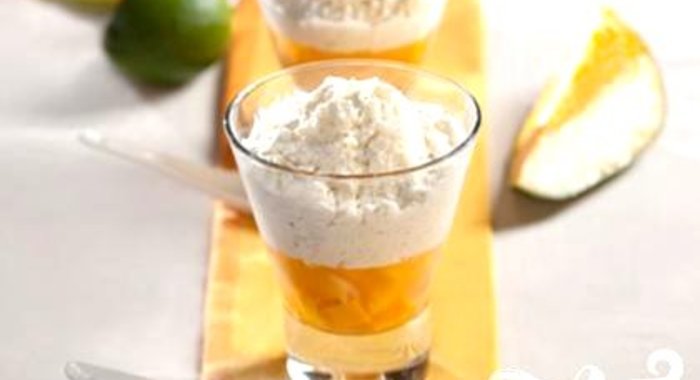 Манговое желе с рисом