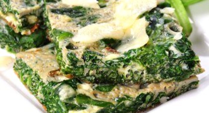 Омлет со шпинатом