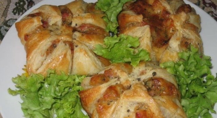 Хачапури с ветчиной и сыром