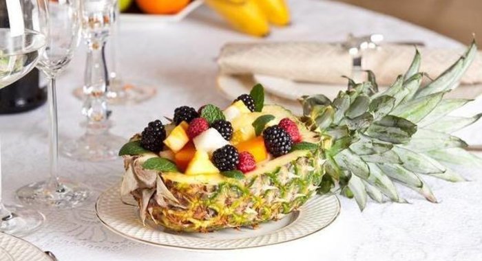 Салат из экзотических фруктов