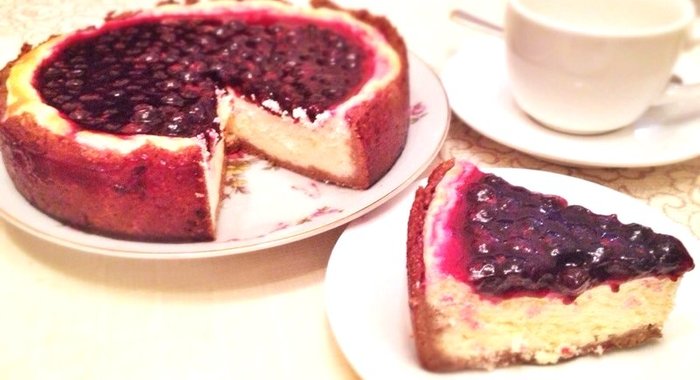 Диетический чизкейк с топпингом