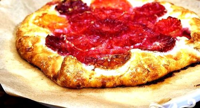 Пирог с красными апельсинами