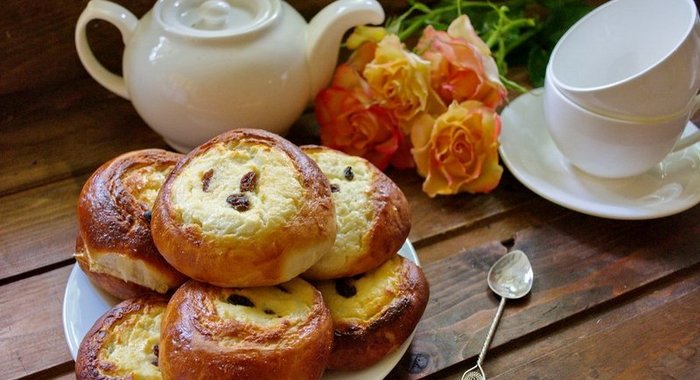 Ватрушки из дрожжевого теста