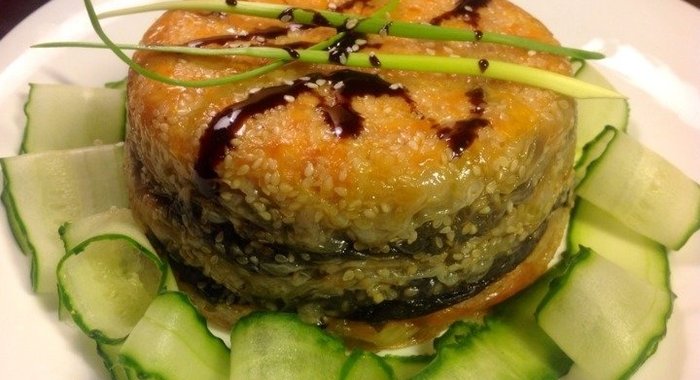 Лососевый торт