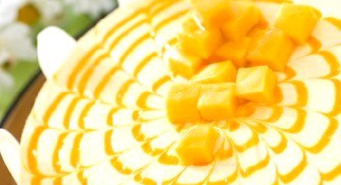 Кокосовый торт с манго