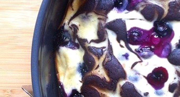 Чизкейк на основе брауни