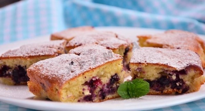 Черничный пирог