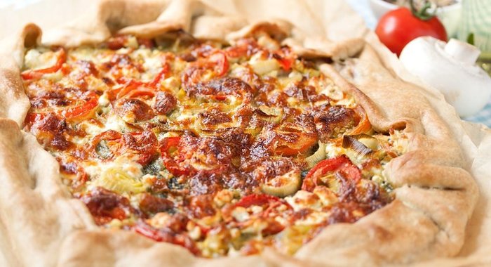 Галета с помидорами