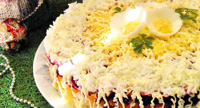 Селедка под шубой без майонеза