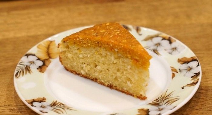 Пирог с тыквой и творогом