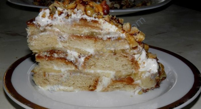 Холодный торт