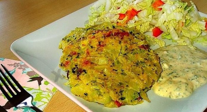 Капустный шницель из капусты