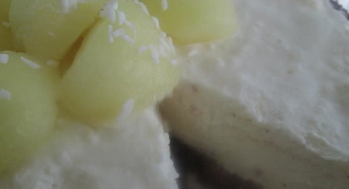 Дынный торт-мороженое